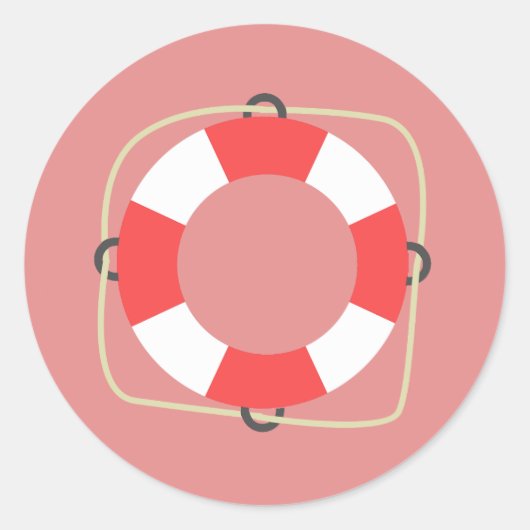 プールパーティーのシール ラウンドシール (正面)