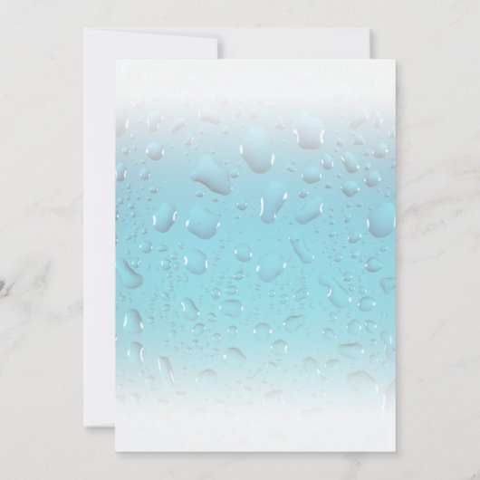 プールパーティーの子犬のカスタム写真の誕生日パーティー 招待状 (裏面)