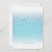 プールパーティーの子犬カスタム写真誕生日パーティー 招待状 (裏面)