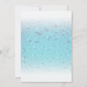 プールパーティーの子犬カスタム写真誕生日パーティー 招待状 (裏面)