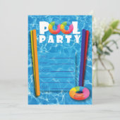 プールパーティーの思い出 招待状 (スタンド正面)