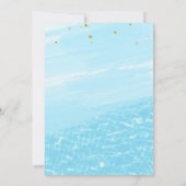 プールパーティーの招待状 トロピカルパーティー プールパーティー 招待状 (裏面)