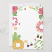 プールパーティーの招待状, プールの誕生日招待状 招待状 (裏面)