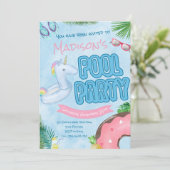 プールパーティーの招待状, プールパーティー, スイミングパーティー 招待状 (スタンド正面)