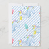 プールパーティーの招待状, プールパーティー, スイミングパーティー 招待状 (裏面)