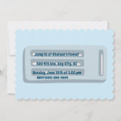 プールパーティーの招待状 招待状 (裏面)