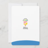 プールパーティーの招待状 招待状 (裏面)