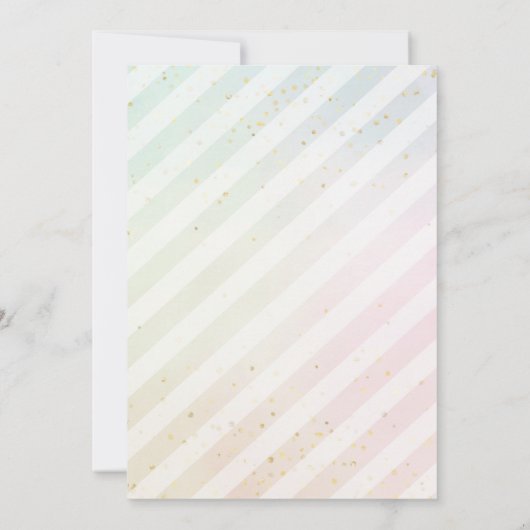 プールパーティーの誕生日タイムカプセルカード 招待状 (裏面)