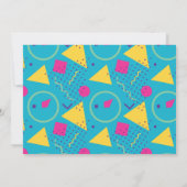 プールパーティーの誕生日写真の招待ピンク 招待状 (裏面)