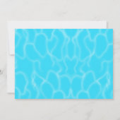 プールパーティーの誕生日招待状　少年　写真　夏 招待状 (裏面)