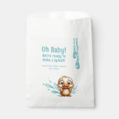 プールパーティーの赤ちゃんシャワー フェイバーバッグ (正面)