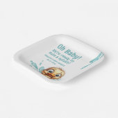 プールパーティーの赤ちゃんシャワー ペーパープレート (傾斜あり)