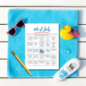 プールパーティーアンクルサム7月ビンゴゲームの4th シーズンカード