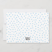 プールパーティーインウィンターガールズインドアスノーイスイミング 招待状 (裏面)