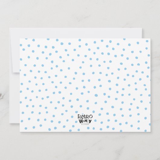 プールパーティーインウィンターボーイズ室内雪スイミング 招待状 (裏面)