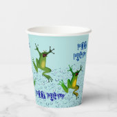 プールパーティーカエル 紙コップ (裏面)