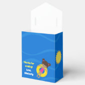 プールパーティーカスタムアフリカンアメリカンガール誕生日 フェイバーボックス (オープン)