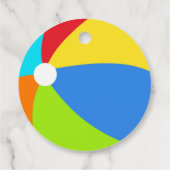 プールパーティーカラフルビーチボール フェイバータグ (裏面)