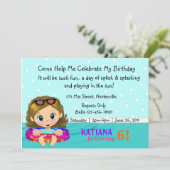 プールパーティーガール 招待状 (スタンド正面)