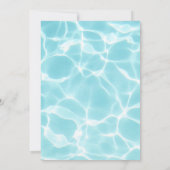 プールパーティーキッズバースデーパーティー 招待状 (裏面)