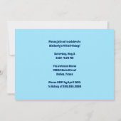 プールパーティーキッズフォトカワイバースデー招待状 招待状 (裏面)