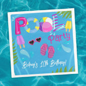 プールパーティーサマーガールバースデーパーティー