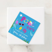 プールパーティーサマーガールバースデーパーティー フェイバータグ (インサイチュ)