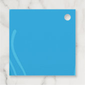 プールパーティーサマーガールバースデーパーティー フェイバータグ (裏面)