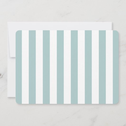 プールパーティーサマースイミングガールフォト誕生日 招待状 (裏面)