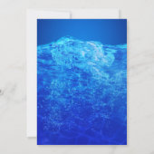 プールパーティーサマースイミングスプラッシュ誕生日 招待状 (裏面)