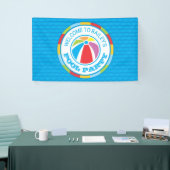 プールパーティーサマーパーティーウェルカムサインバナー 横断幕 (トレードショー)