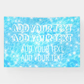 プールパーティーサマーパーティービーチ結婚式ブルーウォーター 横断幕 (横)