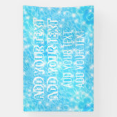 プールパーティーサマーパーティービーチ結婚式ブルーウォーター 横断幕 (縦)