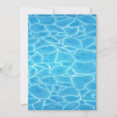 プールパーティーサマー誕生日招待状 招待状 (裏面)