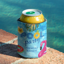 プールパーティースイミングサマーウォーター誕生日 缶クーラー