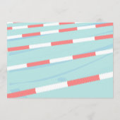 プールパーティースイムがスイミングクラブのパーティー招待状 招待状 (裏面)