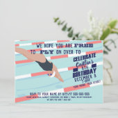 プールパーティースイムがスイミングクラブのパーティー招待状 招待状 (スタンド正面)