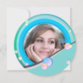 プールパーティースウィート16バートデイ招待状 招待状 (裏面)