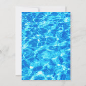 プールパーティーチェックリスト子供の誕生日エンクロージャカード 招待状 (裏面)