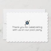 プールパーティーディスコ サンキューカード (裏面)