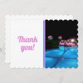 プールパーティーディスコ サンキューカード (正面/裏面)