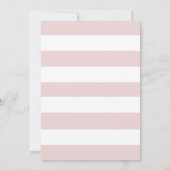 プールパーティートロピカル葉ピンク大人誕生日 招待状 (裏面)