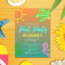 プールパーティーネオン