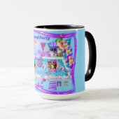 プールパーティーハッピーバースデーコーヒーマグ マグカップ (正面右)