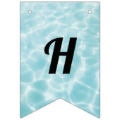 プールパーティーハッピーバースデー バンティングフラッグ (第2の旗)