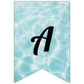 プールパーティーハッピーバースデー バンティングフラッグ (第3の旗)