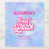 プールパーティーバチェロレッテ ワインラベル (シングルラベル)