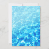 プールパーティーパピパウィドッグ誕生日 招待状 (裏面)