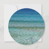 プールパーティービーチパーティーウォーターラウンド招待状 招待状 (裏面)