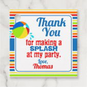 プールパーティービーチボールスプラッシュ フェイバータグ (正面)